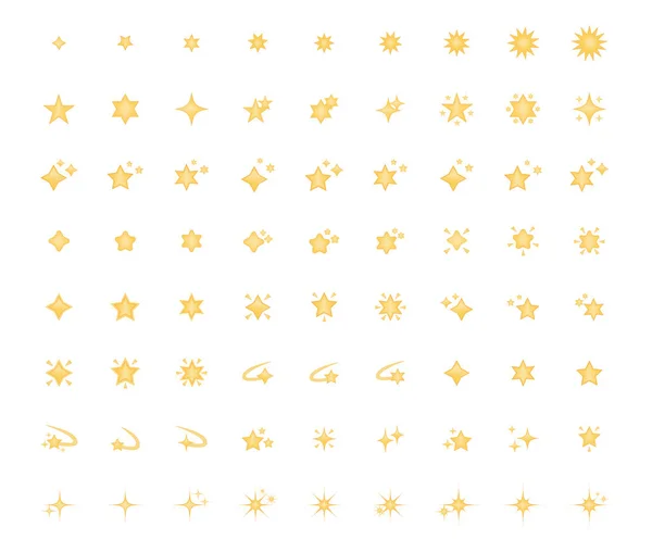 Set of star icon — Stock Vector