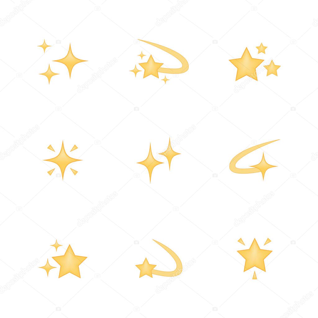 Set of star icon