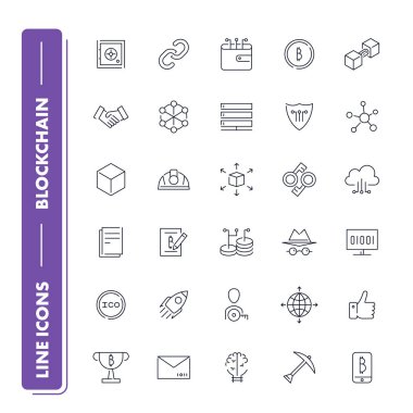  Satır simgeler kümesi. Blockchain 