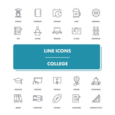 Satır simgeler kümesi. Üniversite 