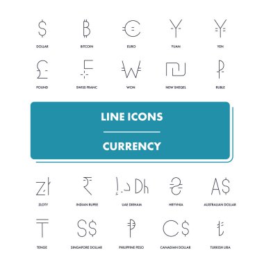  Satır simgeler kümesi. Para birimi