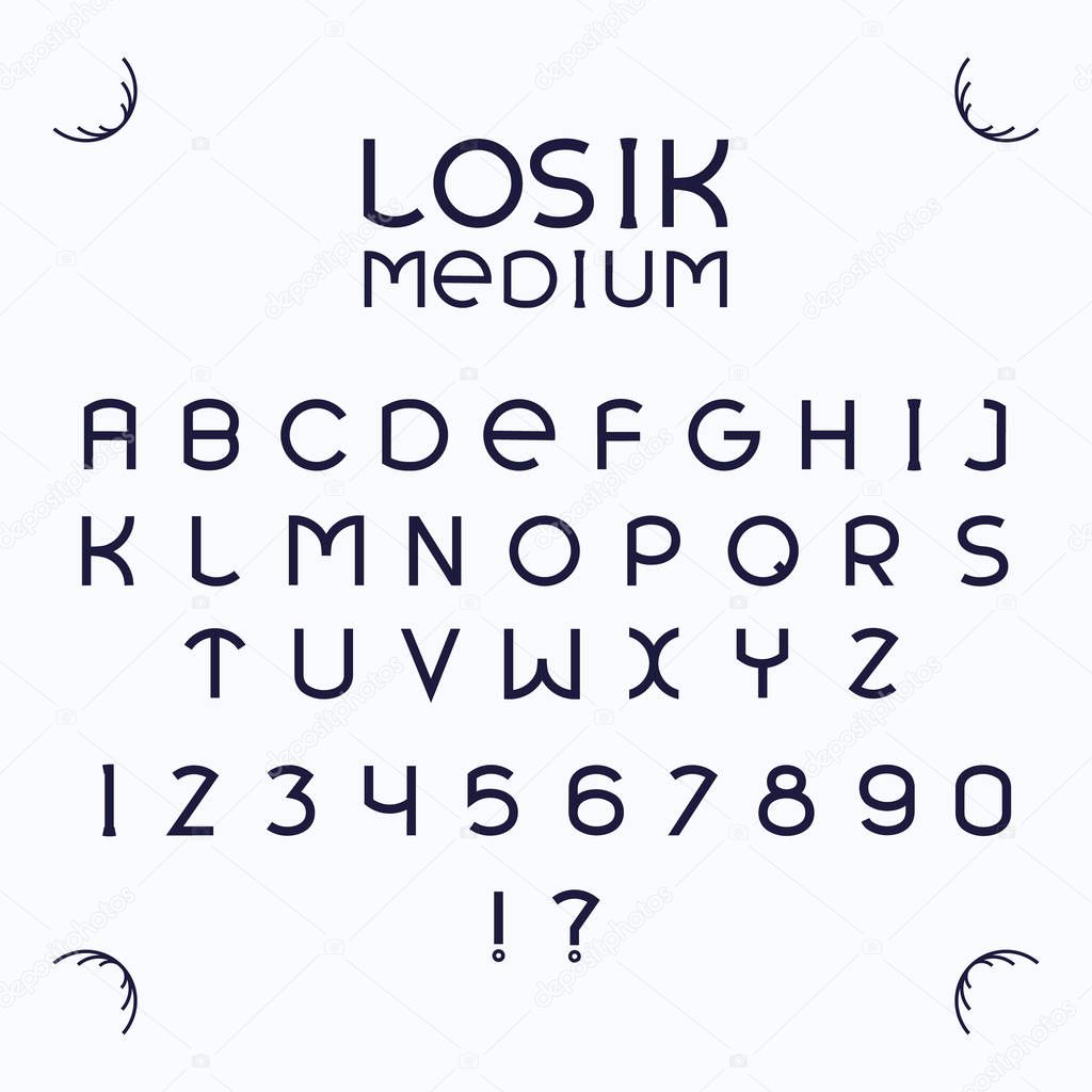 Losik Medium font.