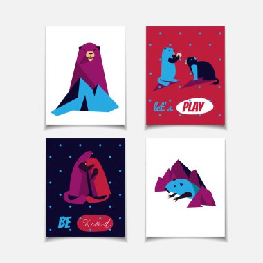 Dağ sıçanı kart seti