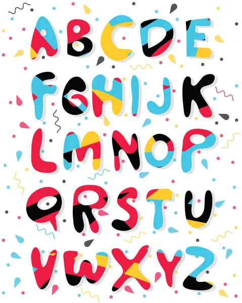 Alphabet lettres ensemble Illustrations De Stock Libres De Droits