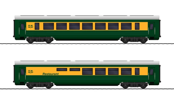 Eisenbahnwaggon. Vektor — Stockvektor