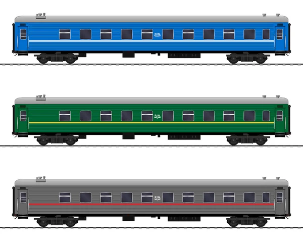 Railway carriage. vector — Stock Vector