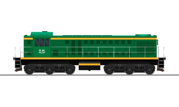 Personenschnellzug. Eisenbahnwaggon. Vektor — Stockvektor