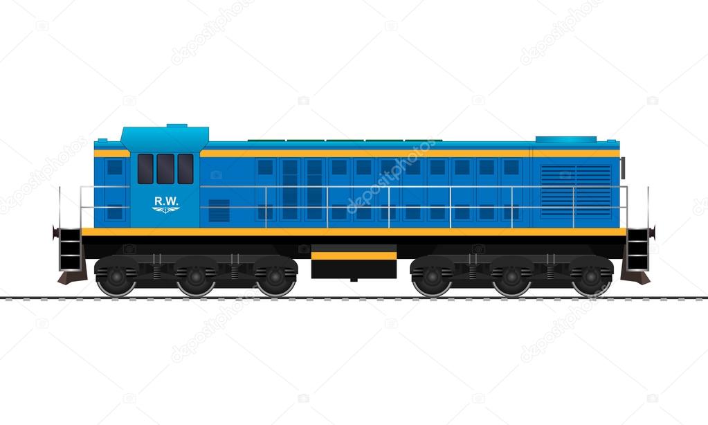 Passenger express train. Railway carriage. vector Stock Vector Image by  ©chel11 #126760030