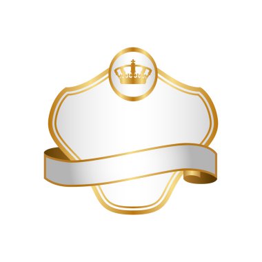 Şablon. Kraliyet vintage etiket. ayarla