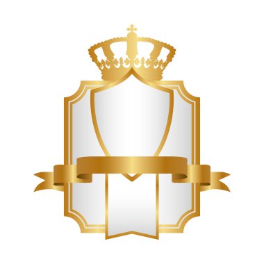 Şablon. Kraliyet vintage etiket. ayarla