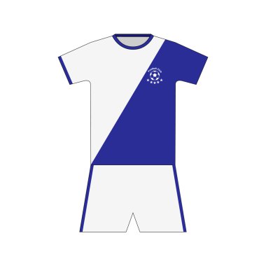 Futbol takımı. Şablon. ayarla