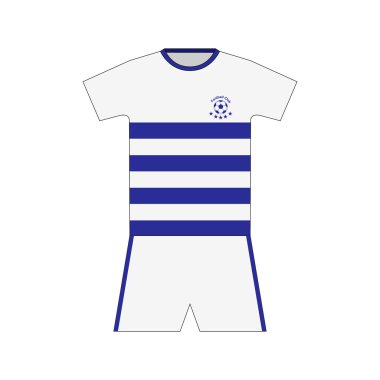 Futbol takımı. Şablon. ayarla