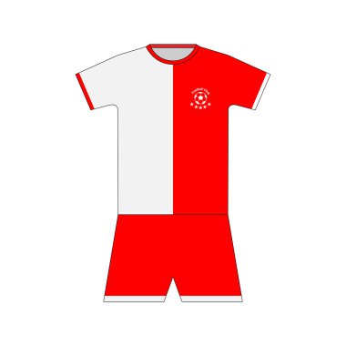 Futbol takımı. Şablon. ayarla