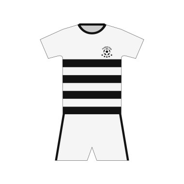 Futbol takımı. Şablon. ayarla