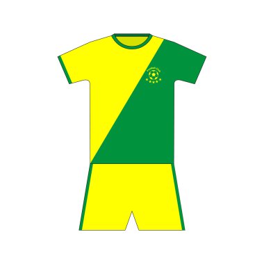 Futbol takımı. Şablon. ayarla