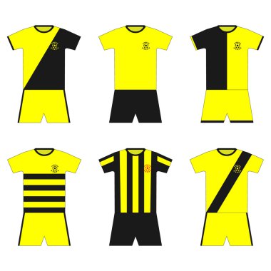 Futbol takımı. Şablon. ayarla