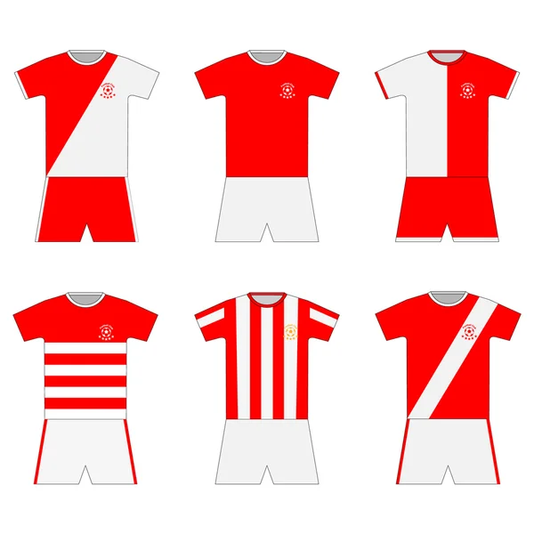 Kit de football. modèle. ensemble — Image vectorielle