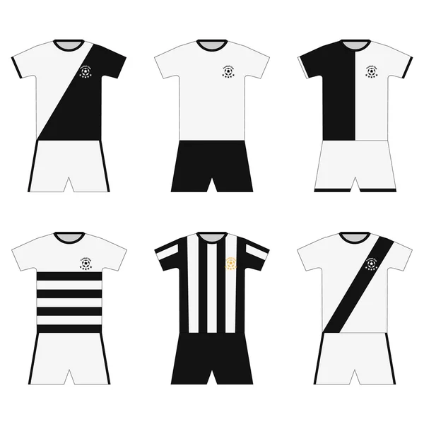 Kit de football. modèle. ensemble — Image vectorielle