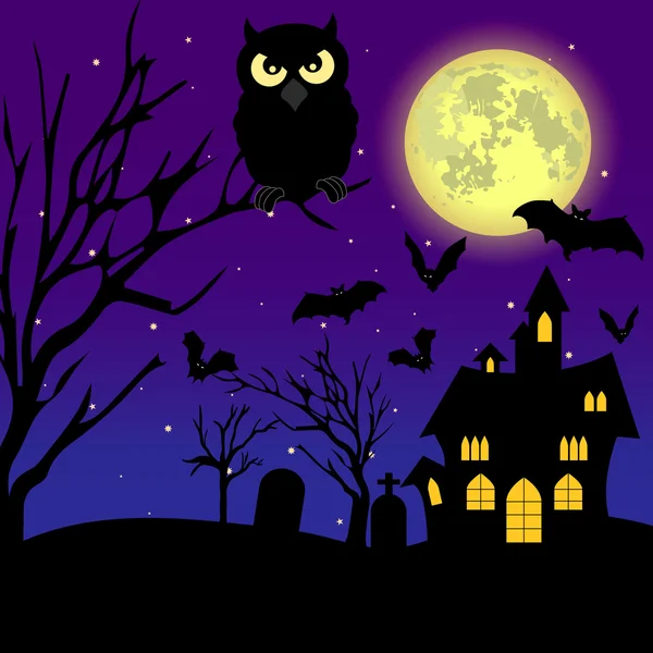 Halloween-Illustration. Halloween-Hintergrund. — Stockvektor