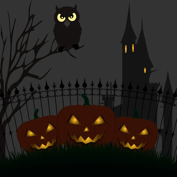 Halloween-Illustration. Halloween-Hintergrund. — Stockvektor