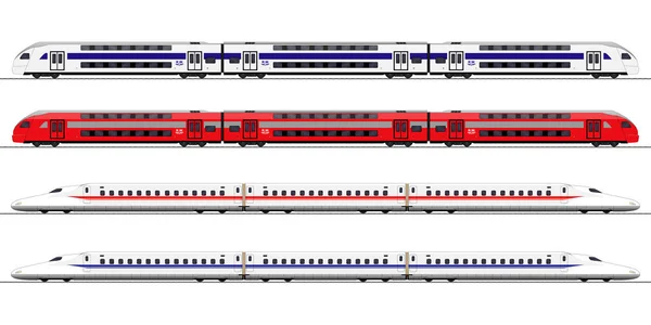 Carruagem ferroviária. conjunto — Vetor de Stock