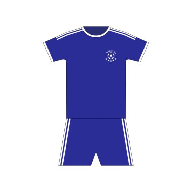 Futbol takımı. Şablon.