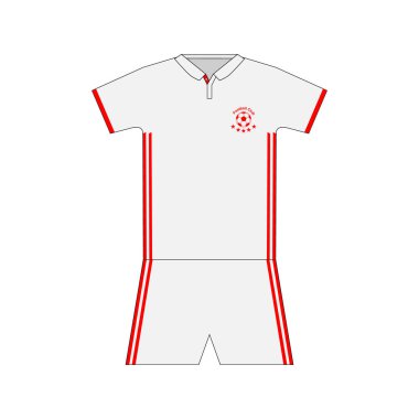 Futbol takımı. Şablon.