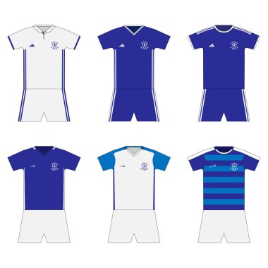 Futbol takımı. Şablon.