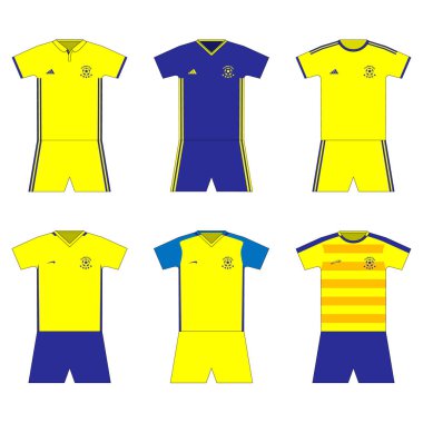 Futbol takımı. Şablon. ayarla