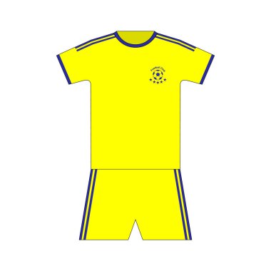 Futbol takımı. Şablon. ayarla