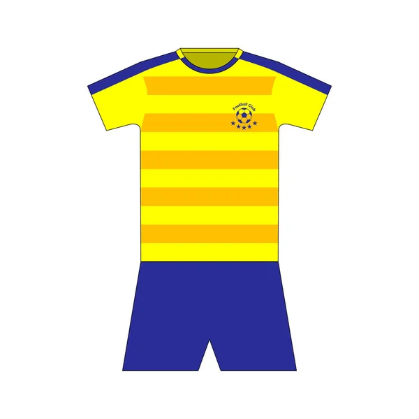 Kit de futebol. modelo. conjunto —  Vetores de Stock