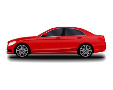 gerçekçi araba. Sedan. Ayarla