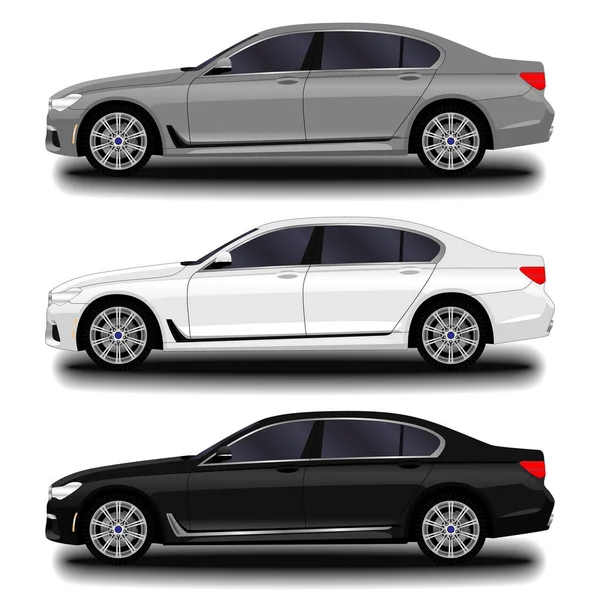 gerçekçi araba. Sedan. Ayarla