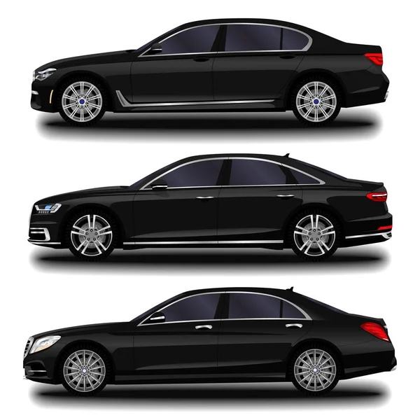 gerçekçi araba. Uzun sedan. ayarla