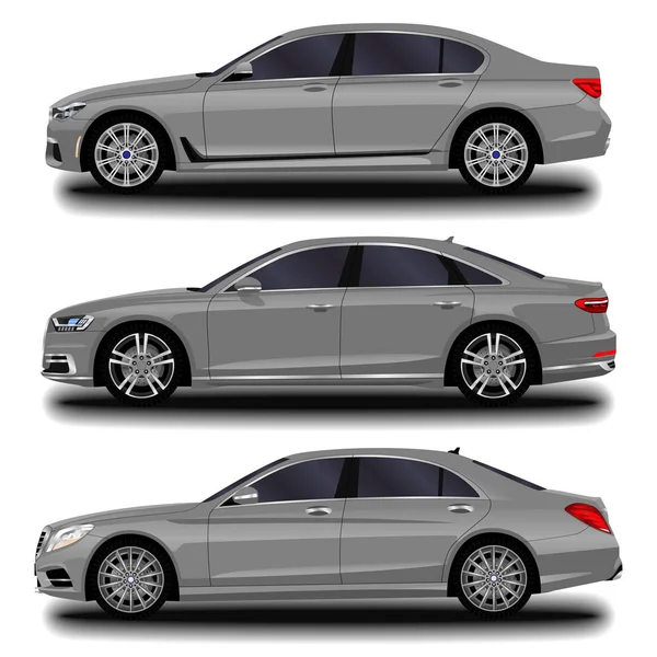 gerçekçi araba. Uzun sedan. ayarla