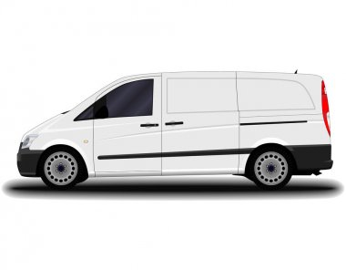 gerçekçi kargo van.