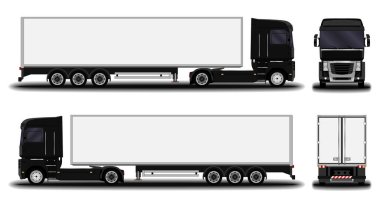 Büyük gerçekçi kamyon.