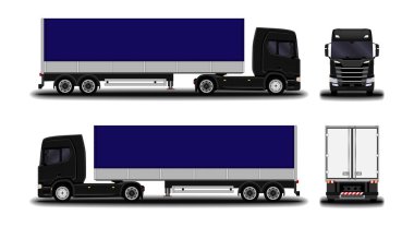 Büyük gerçekçi kamyon.