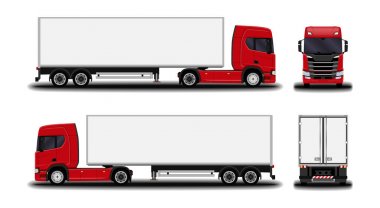 Büyük gerçekçi kamyon.