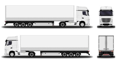 Büyük gerçekçi kamyon.