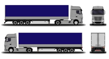 Büyük gerçekçi kamyon.