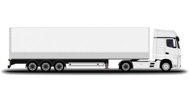 Büyük gerçekçi kamyon.