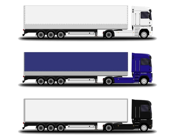 Big realistic truck. — Stock Vector