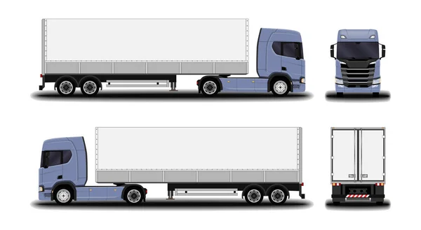 Big realistic truck. — Stock Vector