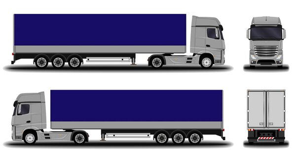 Большой реалистичный грузовик
.