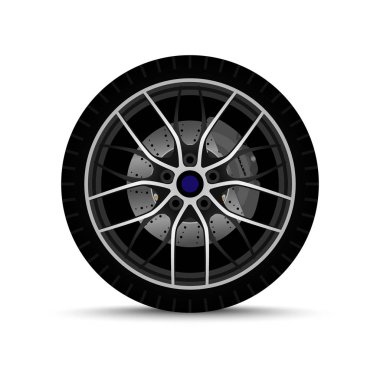 gerçekçi araba tekerleği. Lastik