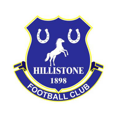 Futbol takım logosu. Bu hayali adıdır. Burada-ebilmek var olmak senin takımın adı.
