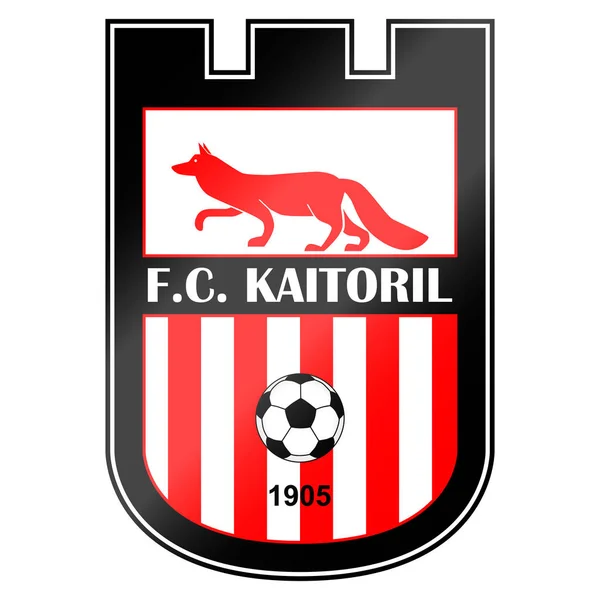 Logo Del Equipo Fútbol Nombre Ficticio Aquí Puede Ser Nombre — Vector de stock
