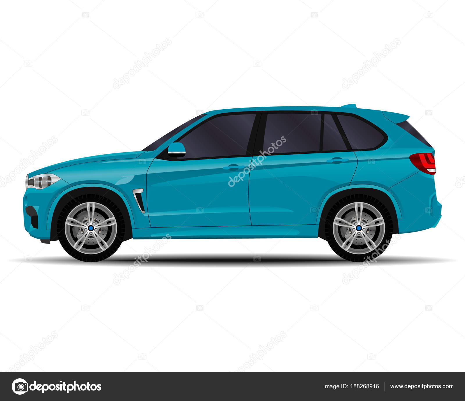 Realistic Suv Car Side View Stock Vector Image By C Chel11