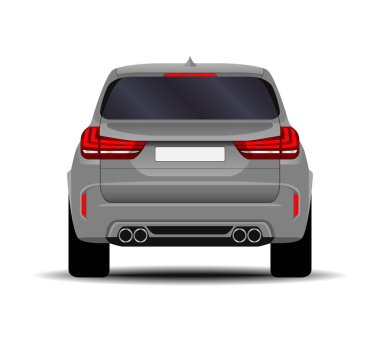 Gerçekçi bir SUV arabası. arka plan.